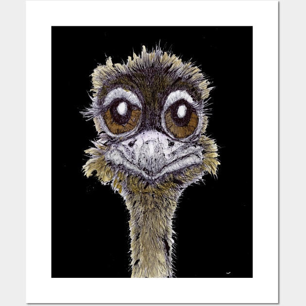 OSTRICH Wall Art by haresandcritters